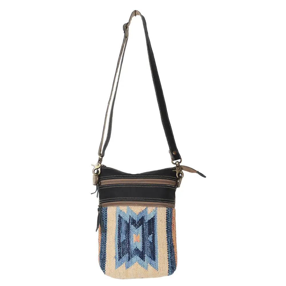 Ohlay Bags Ohv244 Cross Body Ii Upcycled Wool Genuine Leather Women Bag Western Handbag Purse 1