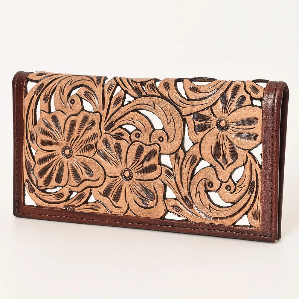 Ohlay Wallet Hand Tooled Genuine Leather Women Bag Western Handbag Purse | Womens Handbags |Leather Belt For Summer 1