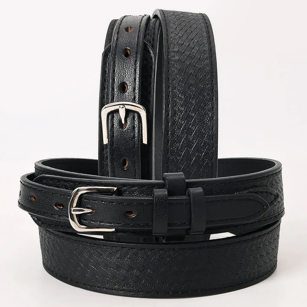 Hilason Western Genuine Leather Belt For Men Women Cowboy Cowgirl Handmade Unisex Full Grain Heavy Duty Tooled Jeans 1