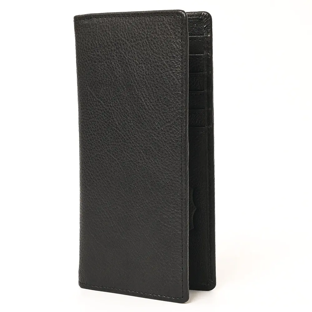 American Tanner Genuine Leather Long Bifold Wallet For Men Women H7 X W3 1