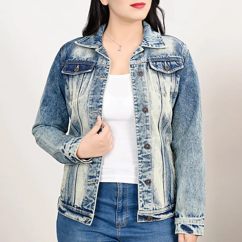 American Darling Genuine Leather Hand Tooled Carved Women 100% Cotton Denim Jacket Dress Ladies Girl | Shirt For 3