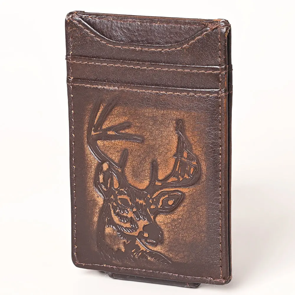 American Tanner Genuine Leather Card Holder Wallet For Men & Women H4.1 X W3 1