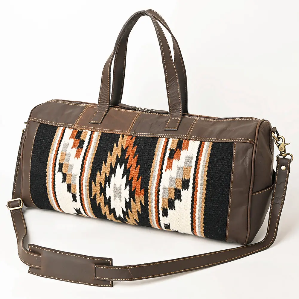 Ohlay Duffel Upcycled Wool Genuine Leather Women Bag Western Handbag Purse | Canvas For Womens Summer 1