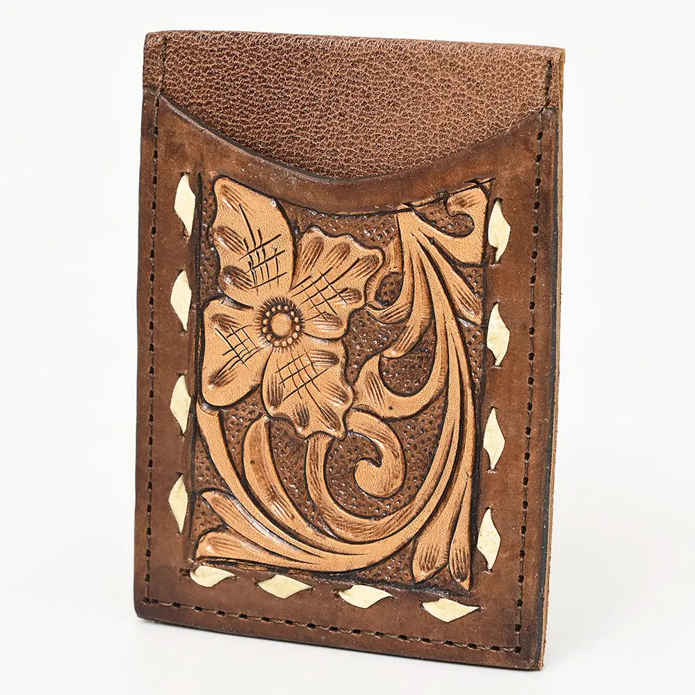 American Darling Cell Phone Holder Hand Tooled Genuine Leather Western Women Bag Purse | Case 1
