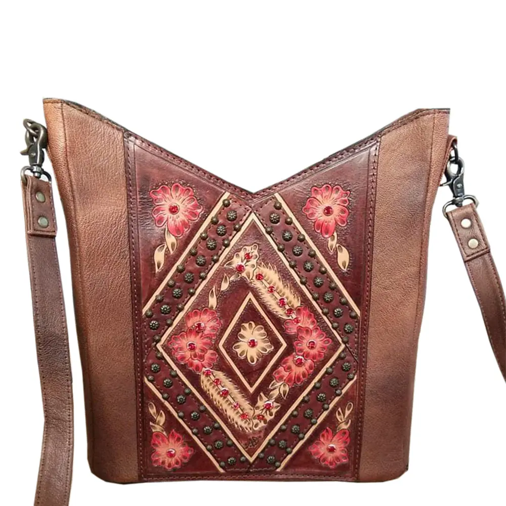 Gibgx1350 American Darling Messenger Genuine Western Leather Women Bag 1