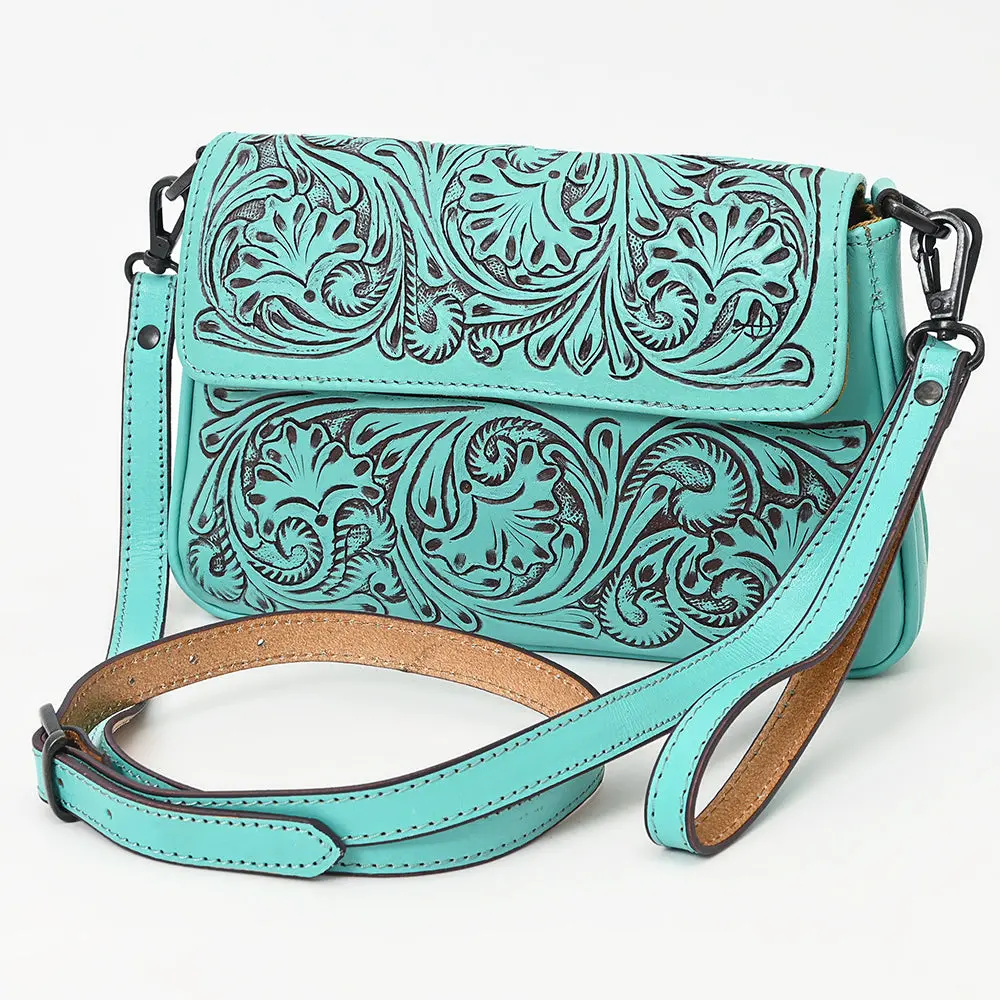 American Darling Cross Body I Hand Tooled Hair-On Genuine Leather Women Bag Western Handbag Purse 1