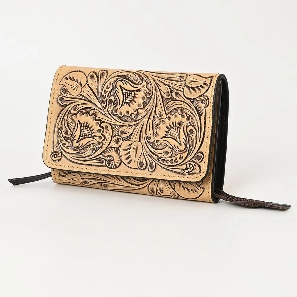 American Darling Clutch Hand Tooled Genuine Leather Western Women Bag Handbag Purse 1