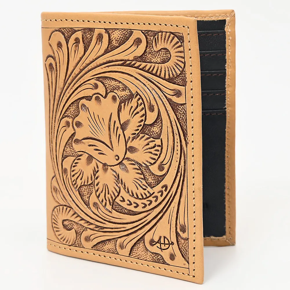 American Darling Wallet Hand Tooled Genuine Leather Western Women Bag | Wristlet Travel 1