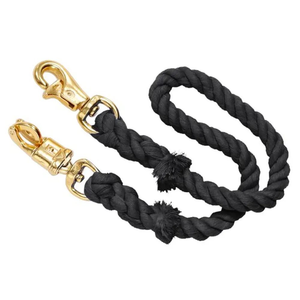 Tough 1 Western Horse Trailer Tie Cotton Black 1