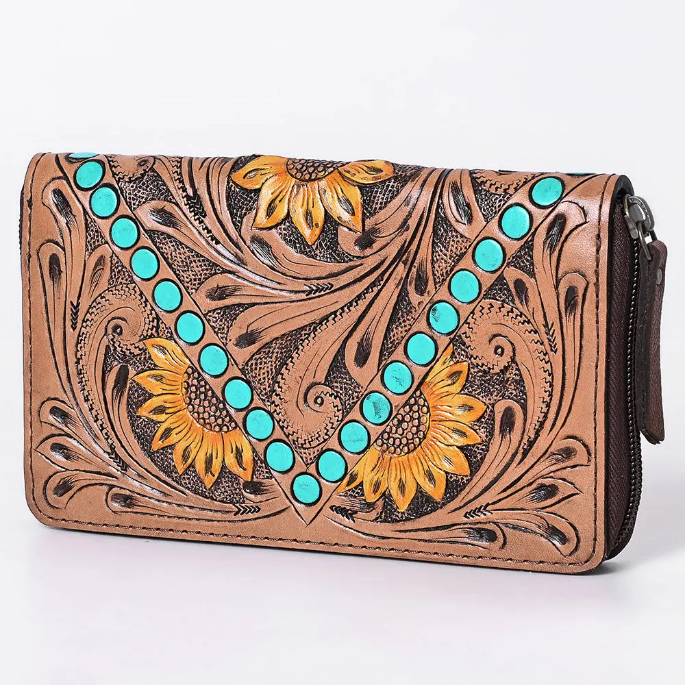 Ohlay Wallet Hand Tooled Genuine Leather Women Bag Western Handbag Purse | Womens Handbags |Leather Belt For Summer 1