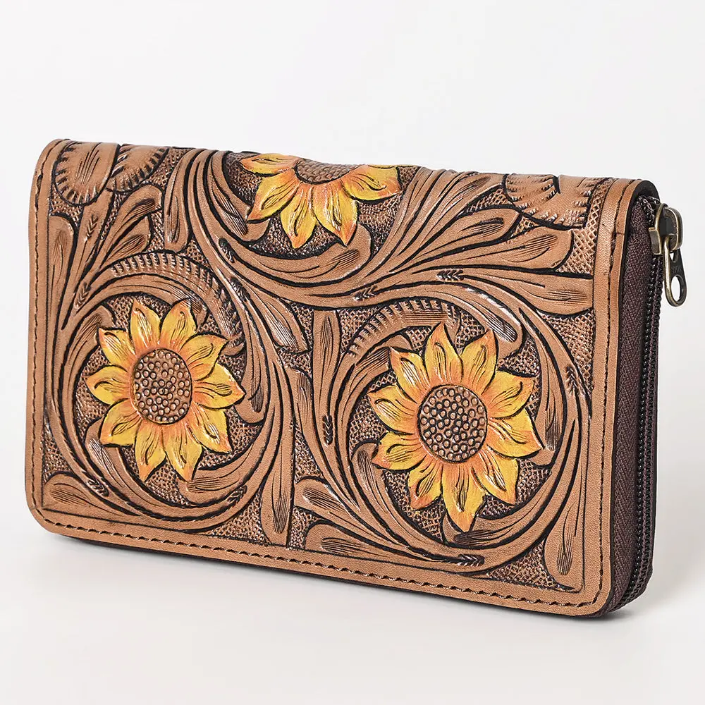 Ohlay Wallet Hand Tooled Genuine Leather Women Bag Western Handbag Purse | Womens Handbags |Leather Belt For Summer 1