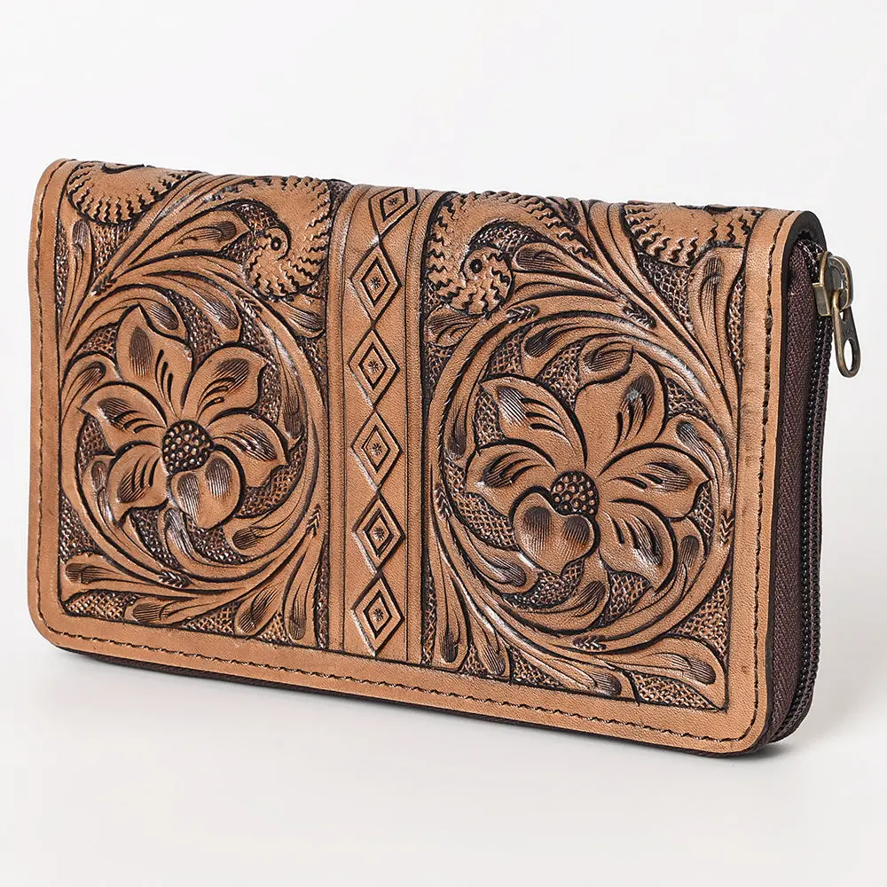 Ohlay Wallet Hand Tooled Genuine Leather Women Bag Western Handbag Purse | Womens Handbags |Leather Belt For Summer 1