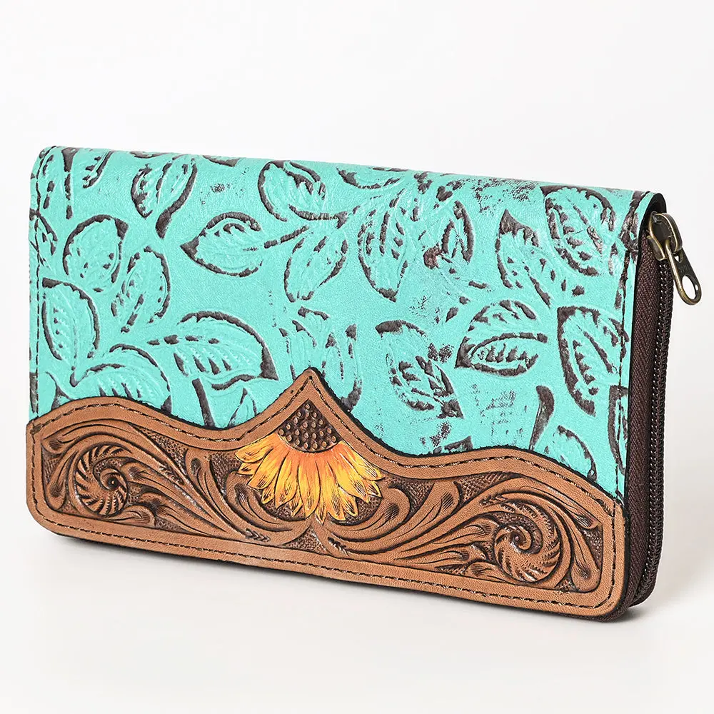 Ohlay Wallet Hand Tooled Embossed Genuine Leather Women Bag Western Handbag Purse | Womens Handbags |Leather Belt For Summer 1