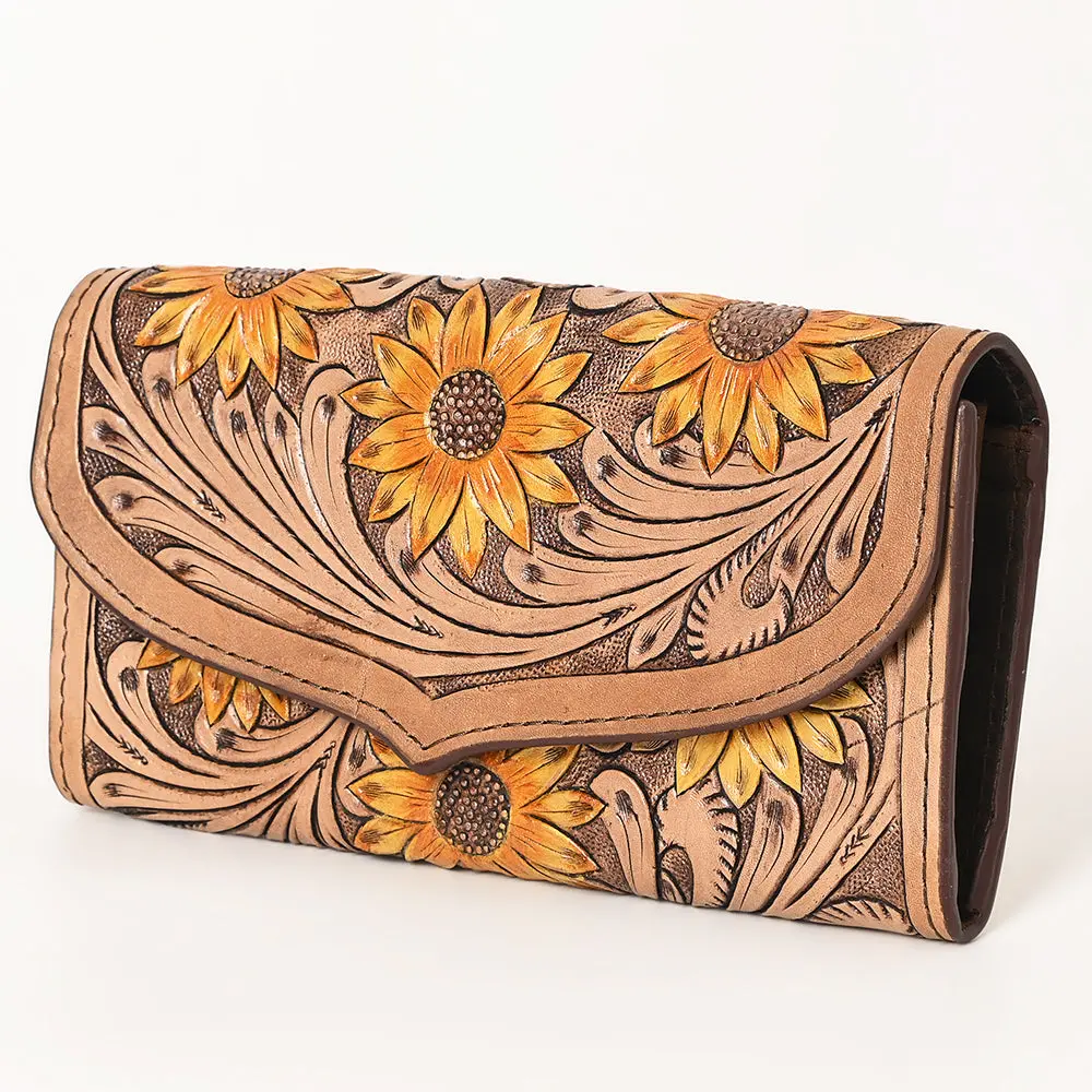 Ohlay Wallet Hand Tooled Genuine Leather Women Bag Western Handbag Purse | Womens Handbags |Leather Belt For Summer 1