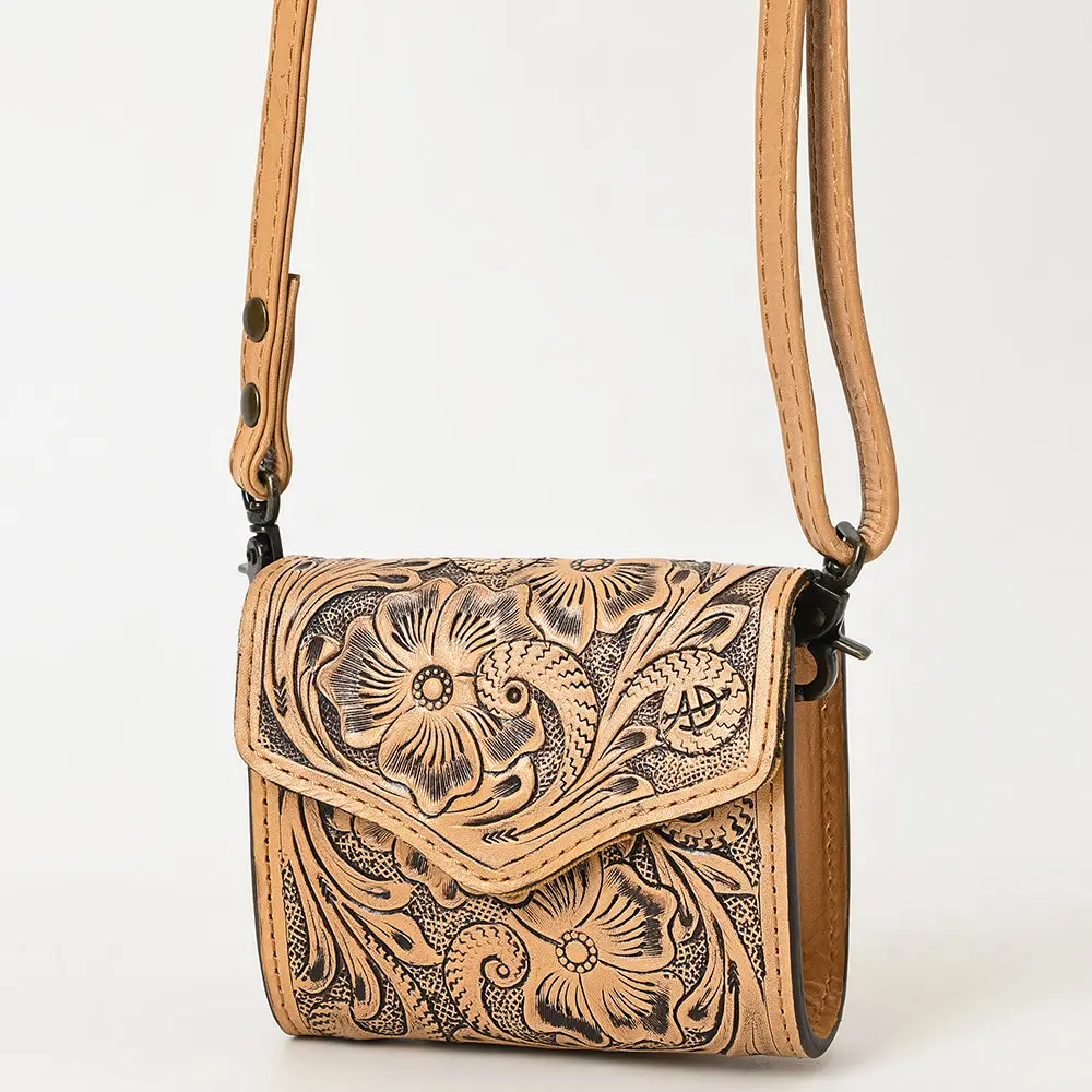 American Darling Hand Tooled Genuine Leather Western Wallet Bag – Compact Crossbody With Premium Craftsmanship For Everyday Use 1