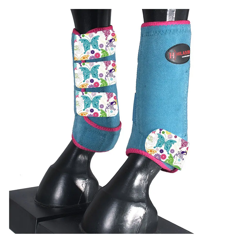 Hilason L M S Horse Front Leg Sport Boots | Jumping Printed 3