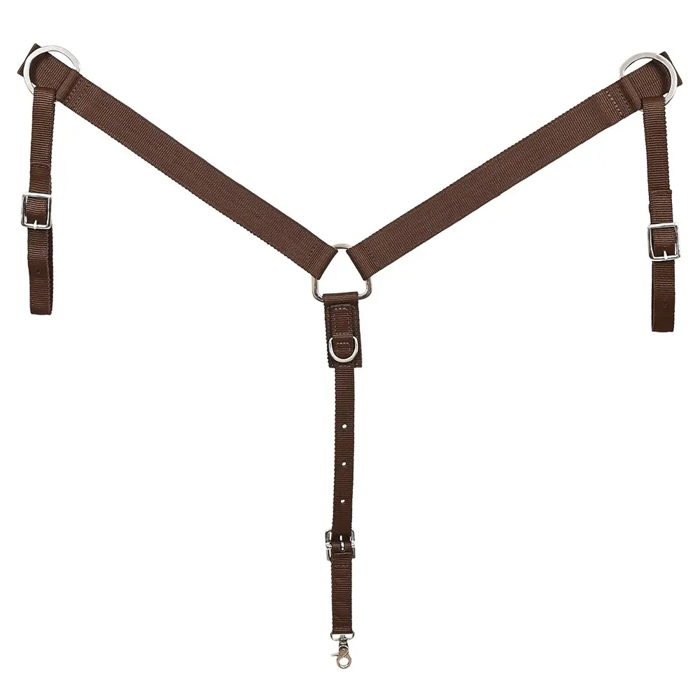 Hilason Western Horse Nylon Breast Collar Solid Stainless Steel Hardware 1