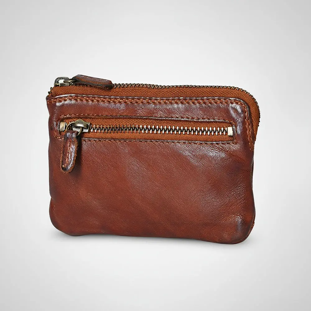 Spaghetti Western Swc436cg Coin Purse Vintage Handmade Drum Dyed Genuine European Cowhide Leather Women Bag Western Handbag Purse 1