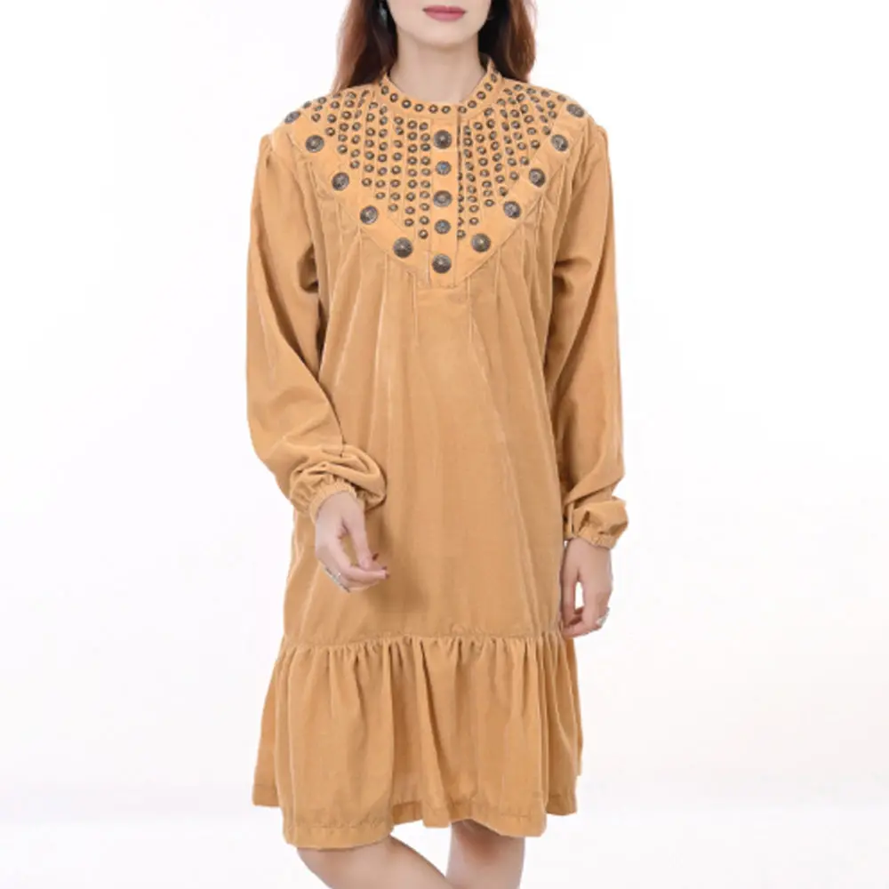American Darling 100% Cotton Denim Women's Shirt Jacket Dress Ladies Girl Top 1