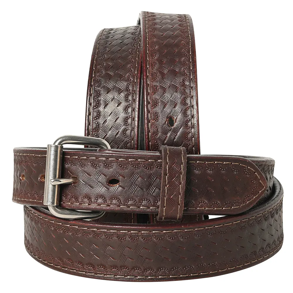 American Tanner Western Genuine Heavy-Duty Full Grain Leather Hand Crafted Unisex Holster Belt Men Women Ccw Brown 1