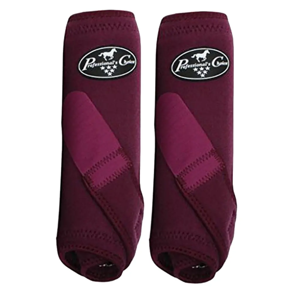 Med Professional's Choice Western Horse Front Rear 4-Pack Sports Boots Wine 1