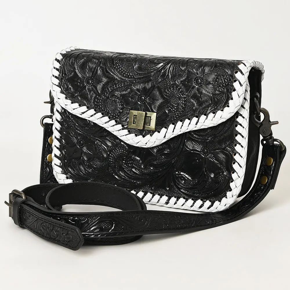 American Darling Western Small Cross Body Bag | Hand-Tooled Floral Carved | Genuine Leather | Everyday Carry 1