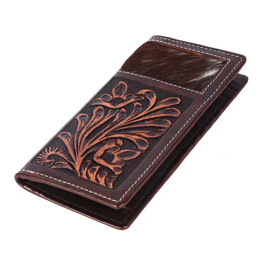 Bar H Equine Genuine Leather Rodeo - Bifold & Trifold Wallet For Men Women 1