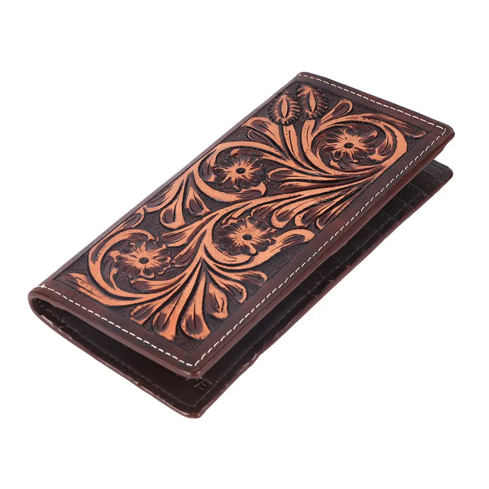Bar H Equine Genuine Leather Rodeo - Bifold & Trifold Wallet For Men Women 1