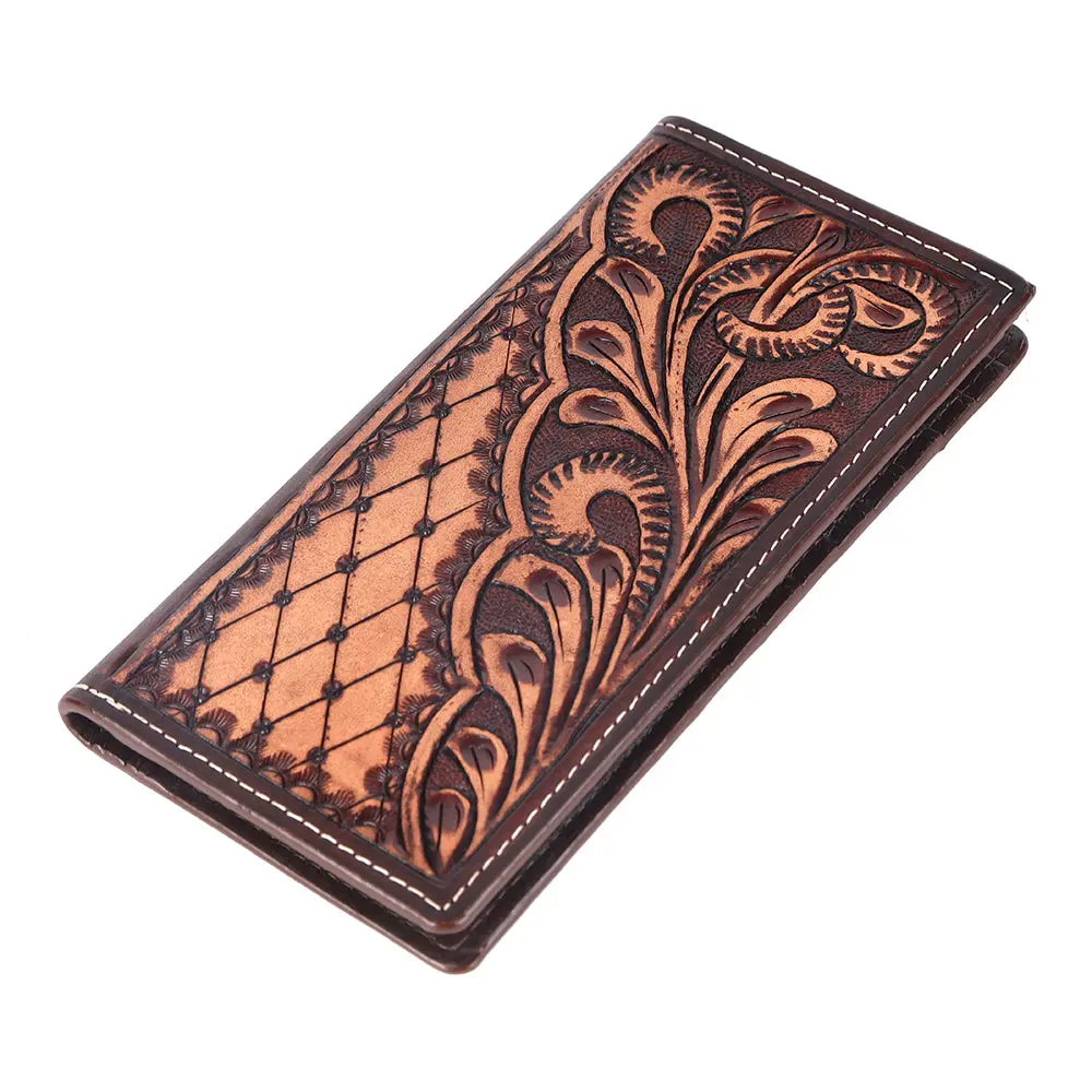 Bar H Equine Genuine Leather Rodeo - Bifold & Trifold Wallet For Men Women 1