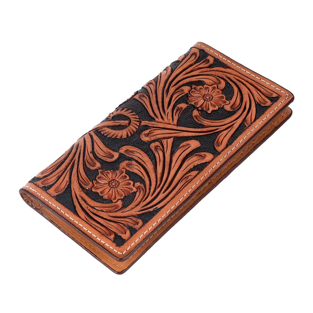 Bar H Equine Genuine Leather Rodeo - Bifold & Trifold Wallet For Men Women 1