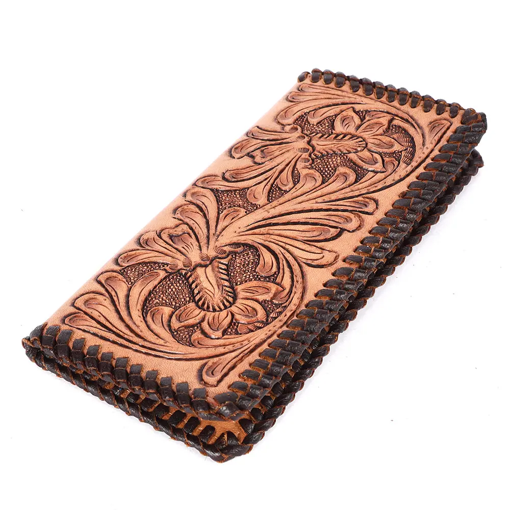 Bar H Equine Genuine Leather Rodeo - Bifold & Trifold Wallet For Men Women 1