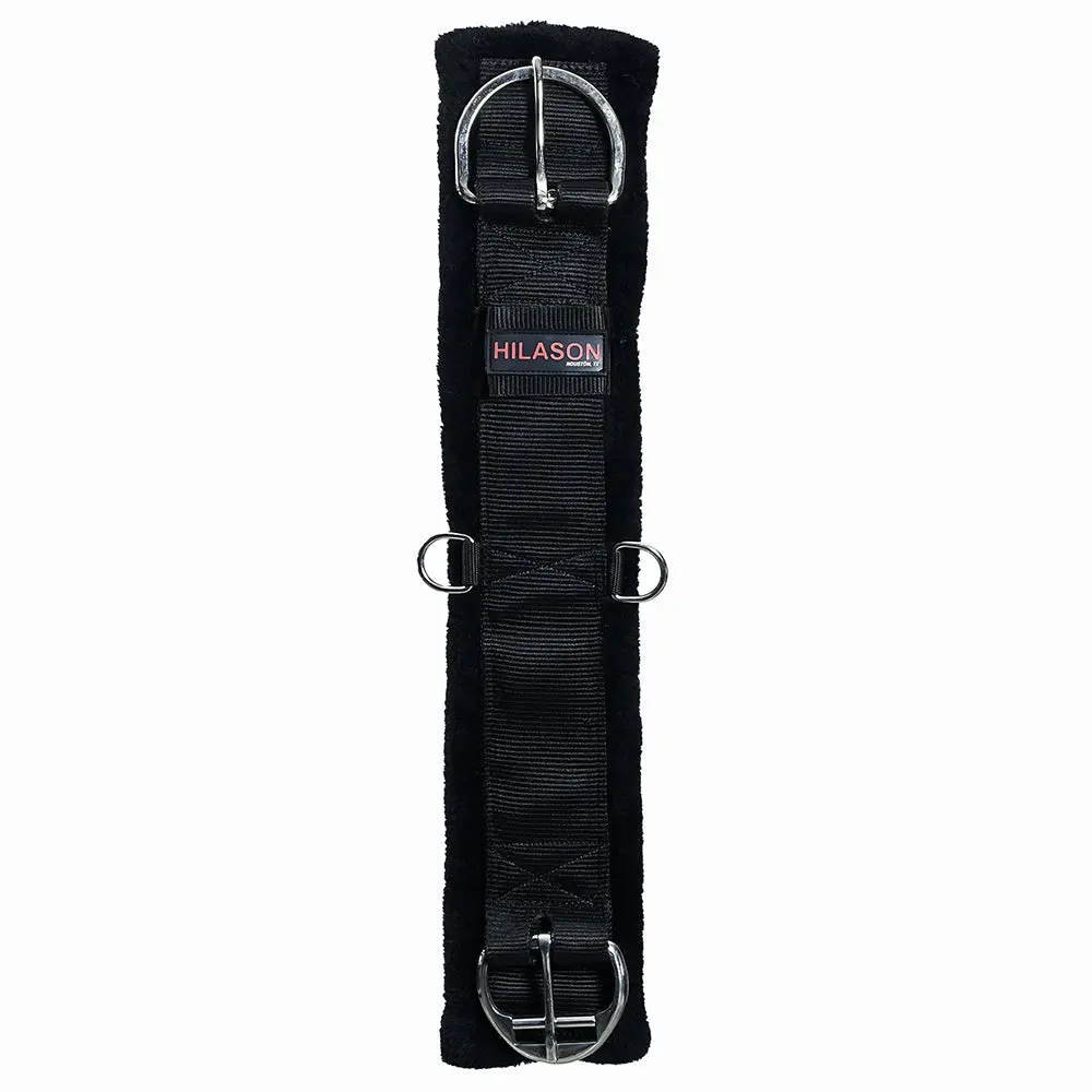 Hilason Western Horse Nylon Padded Fleece Straight Girth Stainless Steel Buckle | Cinch Strap For Horses Saddle 1