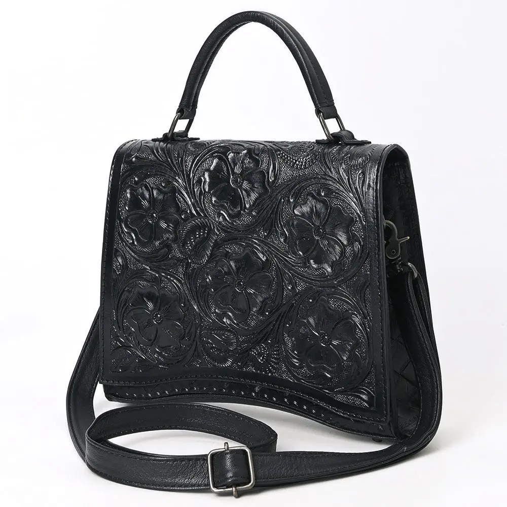 American Darling Western Leather Messenger Bag With Hand-Tooled Floral Carving, Structured Body, Adjustable Strap, Spacious Interior & Premium Craftsmanship 2