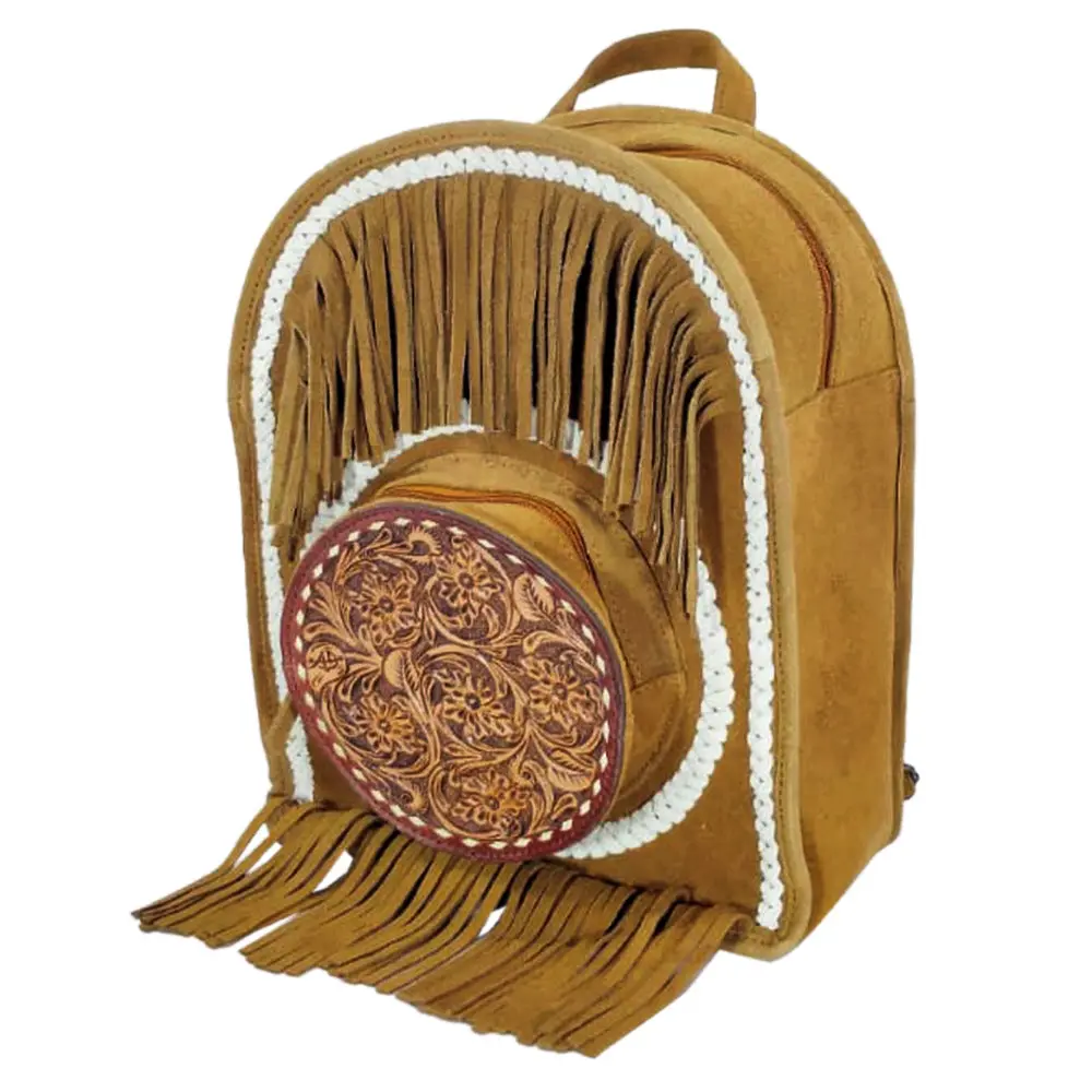 American Darling Backpack Hand Tooled Genuine Leather Women Bag Western Handbag Purse 1