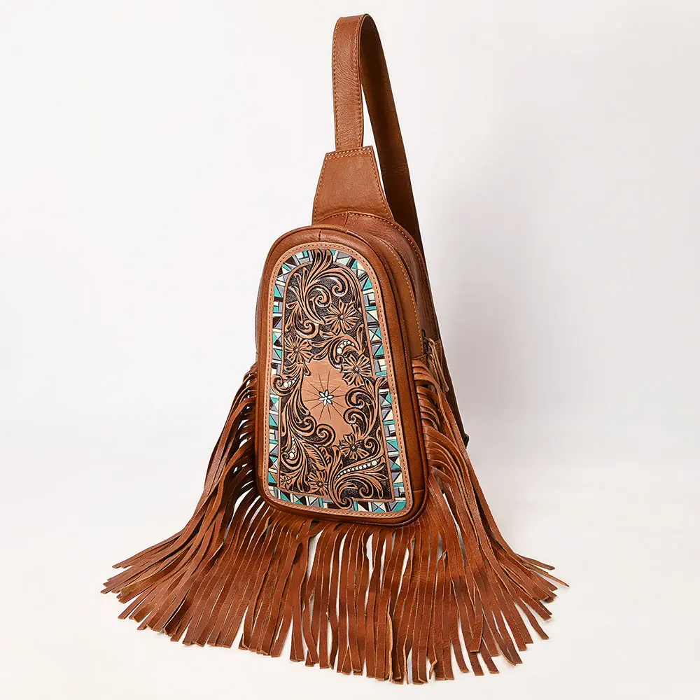 American Darling Sling Hand Tooled Genuine Leather Women Bag Western Handbag Purse| | For 1