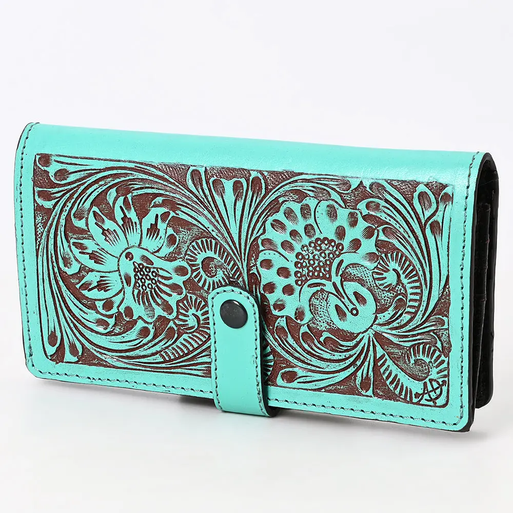 American Darling Clutch Beautifully Hand Tooled Genuine Leather Women Bag Western Handbag Purse 1