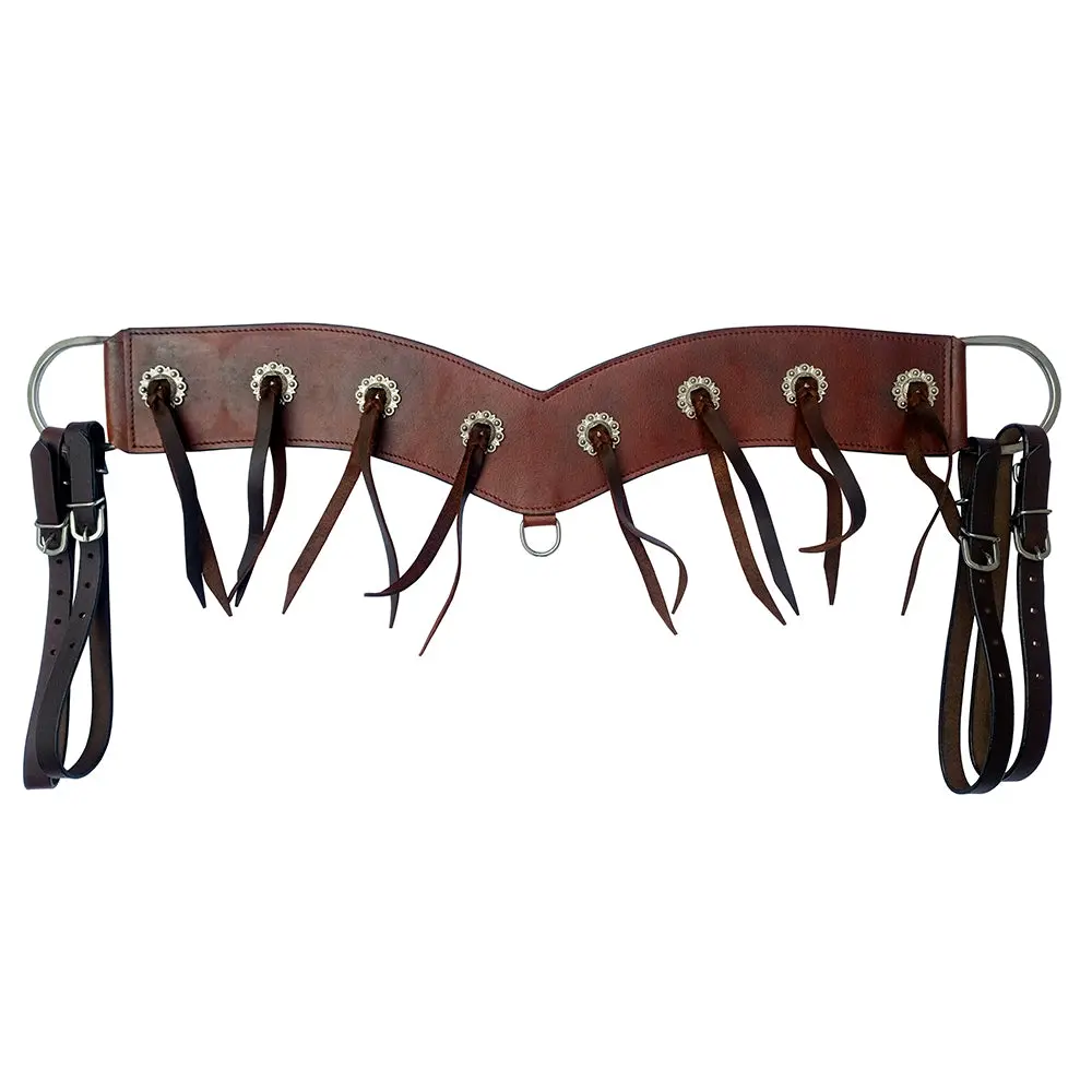 Comfytack Western Leather Horse Tripping Breast Collar Tack Brown With Concho 1