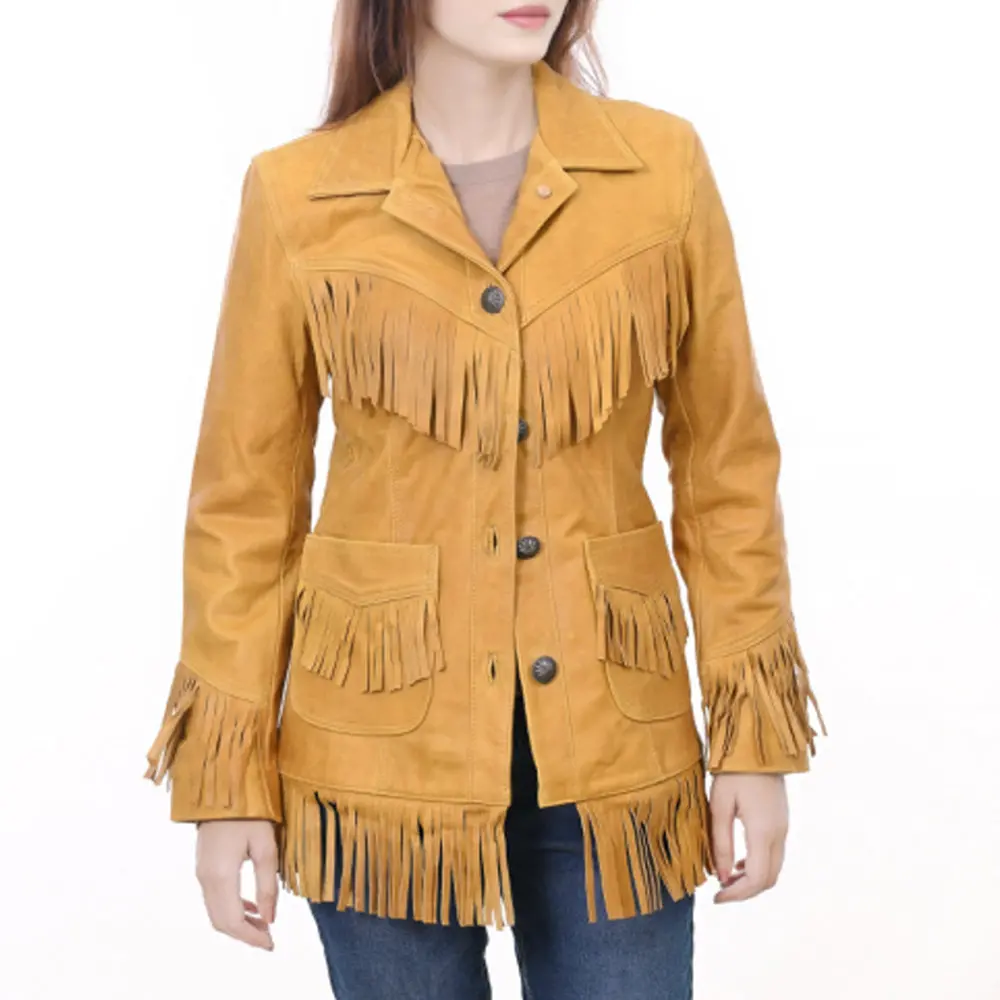 American Darling Genuine Vintage Leather Women Blazer Dress Shirt Jacket Ladies Girl| | For 1