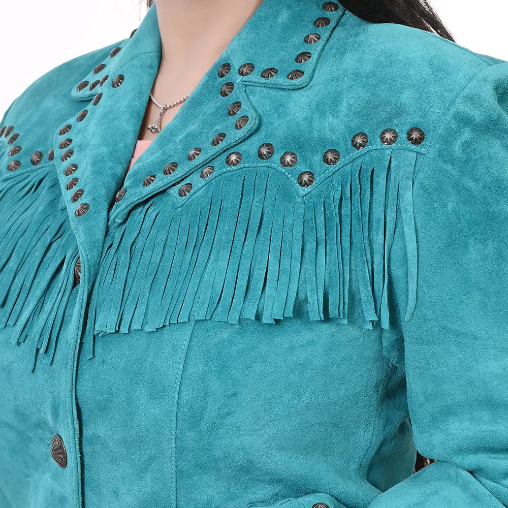 American Darling Genuine Vintage Leather Women Blazer Dress Shirt Jacket Ladies Girl| | For 4