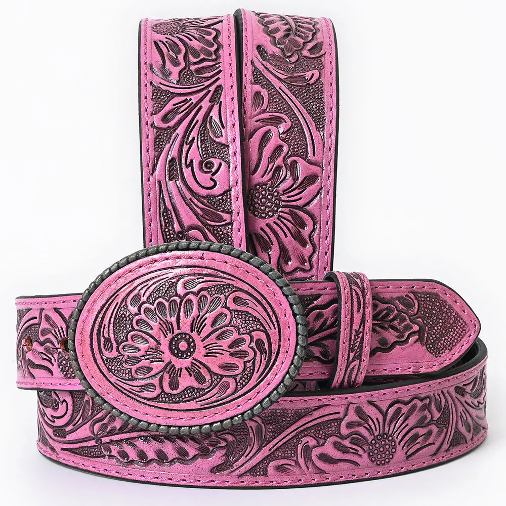 American Darling Beautifully Hand Tooled Genuine American Leather Belt Men And Women 1
