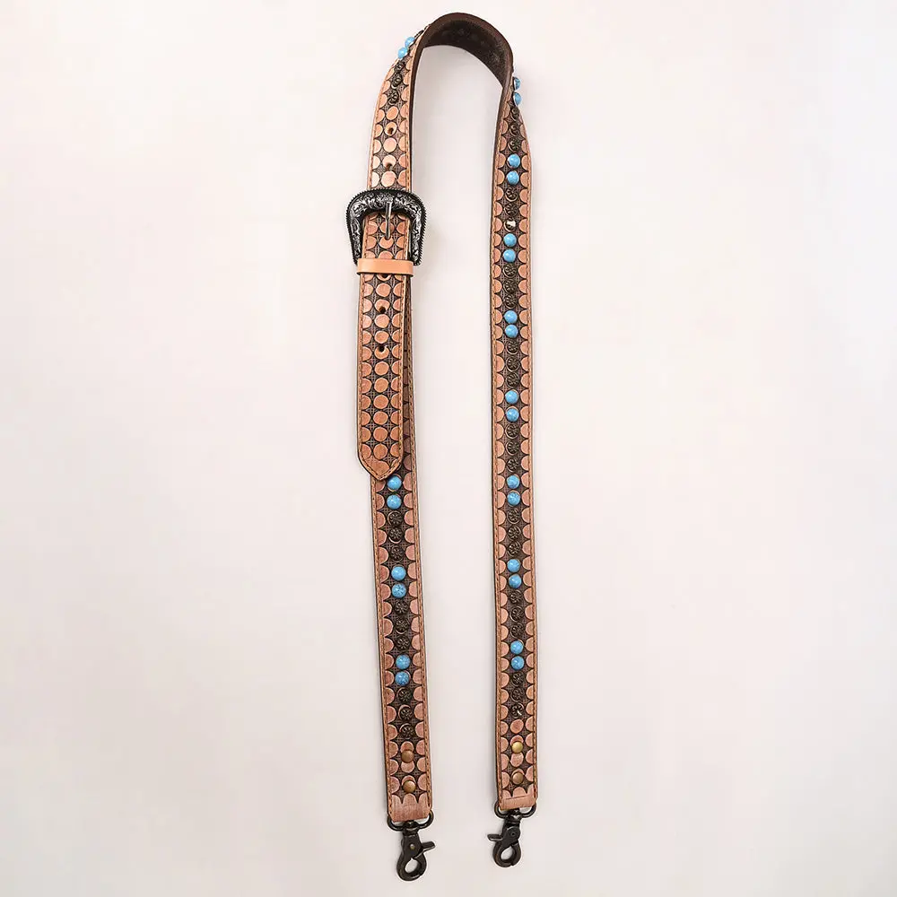 American Darling Hand Tooled Genuine Leather Crossbody Handle Strap For Bag 1