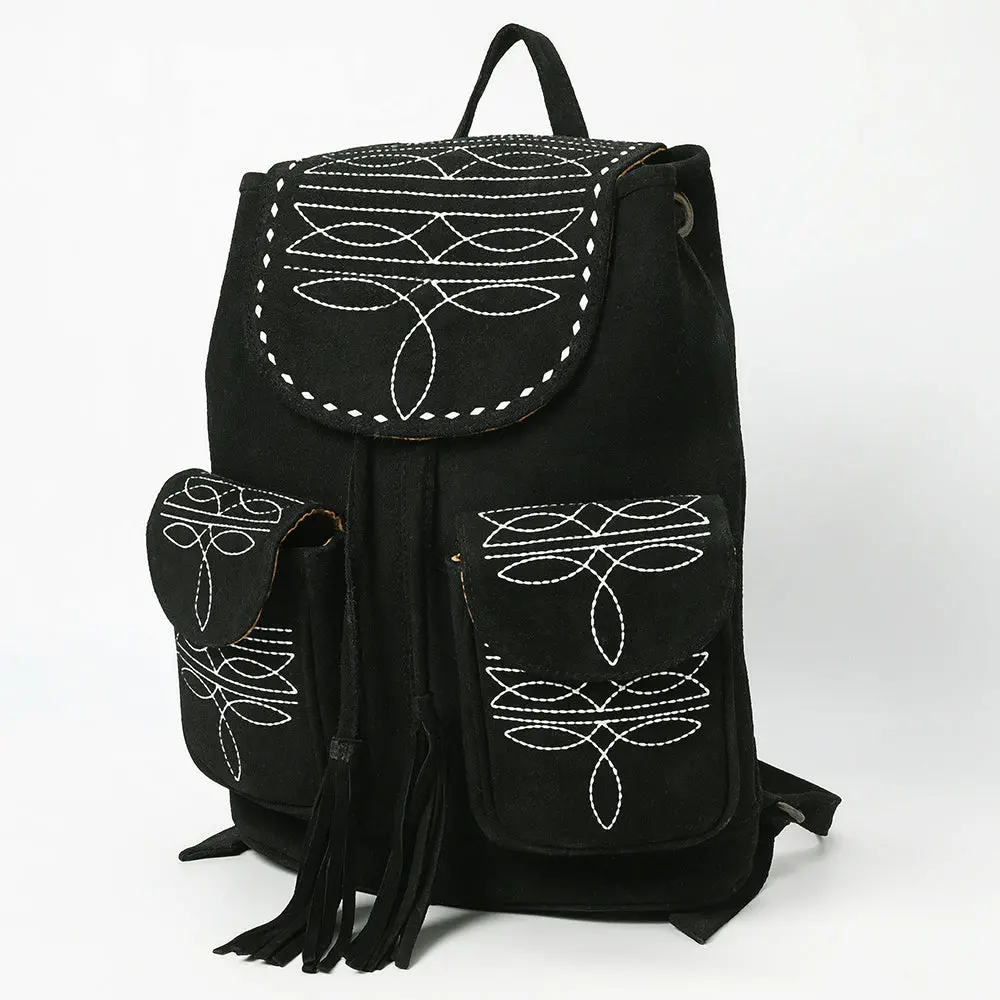 American Darling Backpack Suede Genuine Western Leather Women Bag Handbag Purse | For Laptop 1