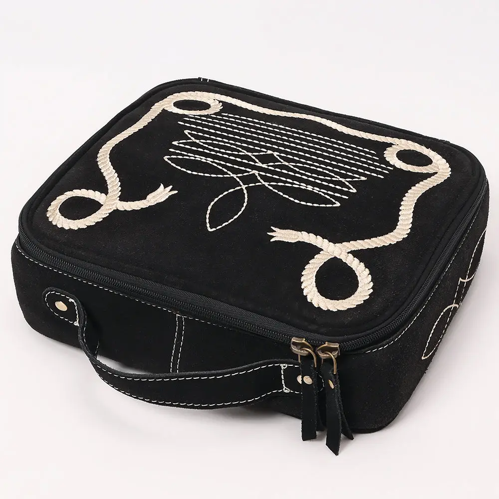 American Darling Suede Genuine Leather Jewelry Case Bag 1