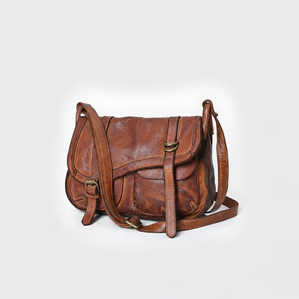 Spaghetti Western Crossbody Genuine Leather Women Bag Handbag Purse 1