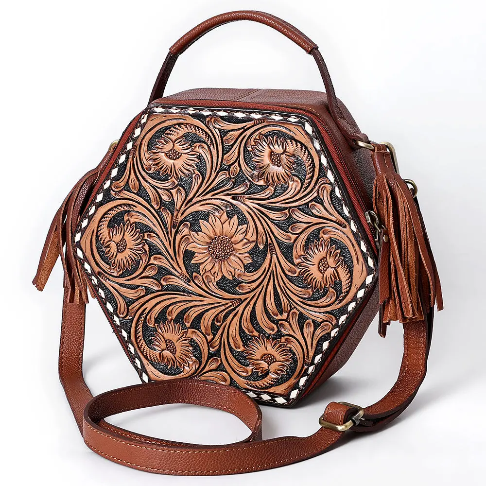 American Darling Crossbody Hand Tooled Genuine Leather Women Bag Western Handbag Purse 1