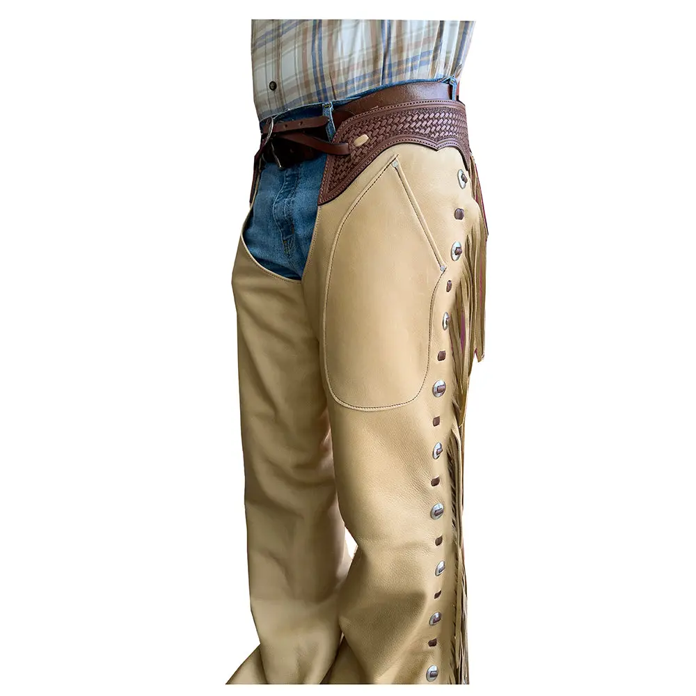 K Bar J Leather Company Cowboy Puncher Versality Vintage Riding Rodeo Chaps 1