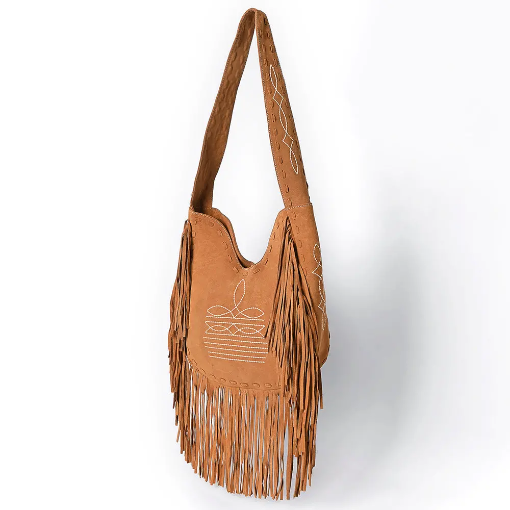 American Darling Large Crossbody Suede Genuine Leather Women Bag Western Handbag Purse 1