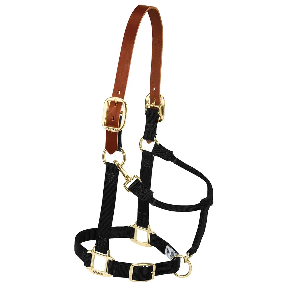Weaver Leather Horse Breakaway Original Adjustable Chin Throat Snap Halter 1