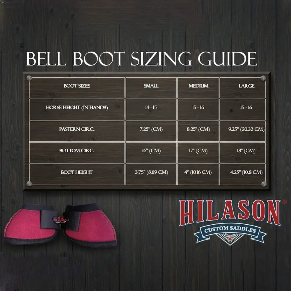 Small Hilason Horse No Turn Training Protective Shock Absorbing Bell Boots 2