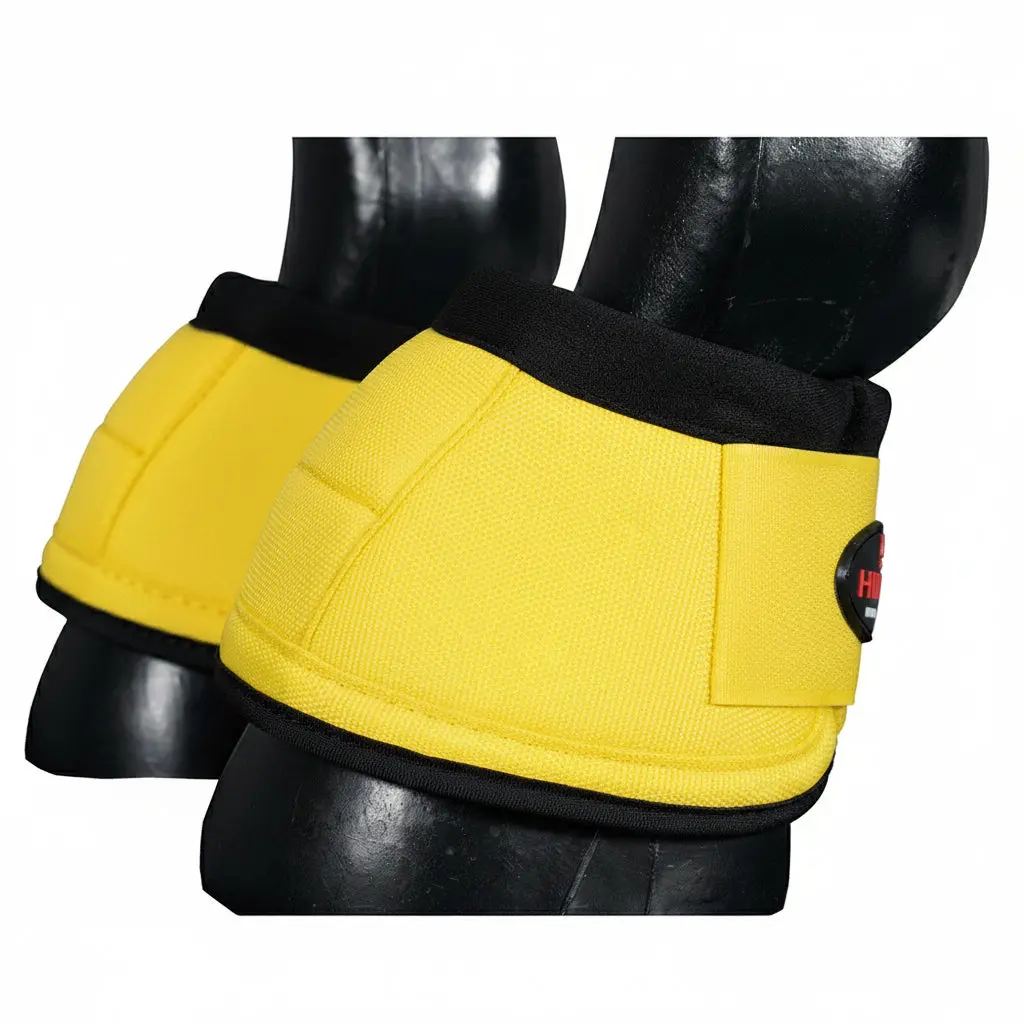 Medium Hilason Horse No Turn Training Protective Shock Absorbing Bell Boots 1